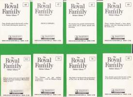 The Royal Family, 1988. Keräilykuvia Englannin Kuninkaallisesta perheestä: The Queen Mother, Diana, Charles, E II, Margaret, William, Henry, Philip, Anne etc.