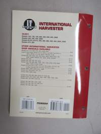 International Harvester Shop Manual -korjaamokirja, englanninkielinen, mallistoluettelo kuvissa