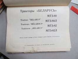 Belarus MTZ-80, MTZ80L, MTZ-82, MTZ-82L Spare parts catalogue -varaosaluettelo