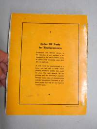 International Harvester TC-88 - 504 and 2504 Tractors parts catalog -traktori, varaosaluettelo
