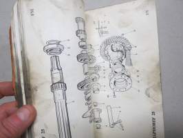 Nuffield Universal tractors Graphoref 25 owner´s service parts list -varaosaluettelo