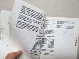 Valmet 355,555 (+elektrohydraulinen nostolaite) ohjekirja - Liite varsinaiseen käyttöohjekirjaan 305-455