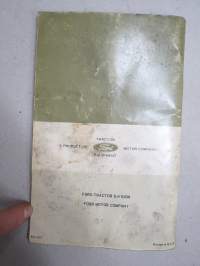 Ford Super Major Tractor 1965- Parts Catalog Owner´s edition -traktori varaosaluettelo