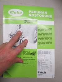 Muko perunannostokone -myyntiesite