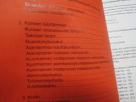 Nokka 2043, 2551, 3052, 3061, 3453, 3467, 3955, 3966, 3970 kourakuormain -asennus, käyttöohjekirja, huolto-ohjeet