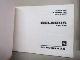 Belarus 400 / 420 traktori -käyttöohjekirja / huolto-ohjekirja