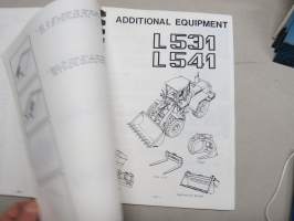 Liebherr L 531 (279/713 eteenpäin) / L 541 (289/758 eteenpäin) Instruction Manual -käyttöohjekirja, englanninkielinen