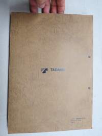 Tadano Rough Terrain Crane TR-300EX-2 Parts Catalog applicable Serial nr. 560216- -varaosaluettelo