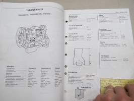 Volvo Penta TD 630, 640, 730, 740, 1030 sarjojen &quot;Tekniska Data&quot; Verkstadshandbok -korjaamokirjasarjan osa, teknistä tietoa