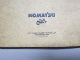 Komatsu WB150AWS-2 traktorikaivurikuormaaja nr 150EF80001 eteenpäin -käyttöohjekirja / huolto-ohjekirja