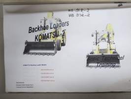 Komatsu WB91R-2 / 93R-2 Backhoe Loaders Basic Technical training -teknistä tietoa ja ohjeita