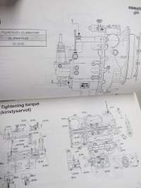 Komatsu WB91R-2 / 93R-2 Backhoe Loaders Basic Technical training -teknistä tietoa ja ohjeita