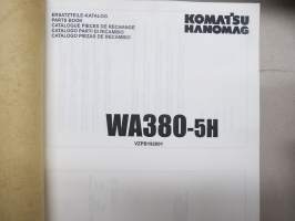 Komatsu WA380-5H Wheel Loader serial number WA380H20051 and up Parts Book -varaosaluettelo