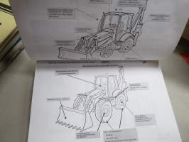 Komatsu WB91R-2 / 93R-2 / WB97R-2 / WB97S-2 Backhoe Loaders Basic Technical training -teknistä tietoa ja ohjeita, suomi ja englanti