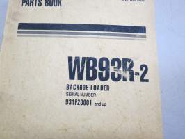 Komatsu WB93R-2 Backhoe Loader serial number 20001 and up Parts Book -varaosaluettelo