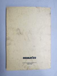 Komatsu WB93R-2 Backhoe Loader serial number 20001 and up Parts Book -varaosaluettelo