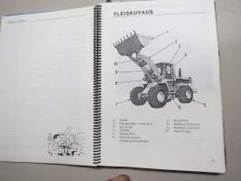 Komatsu WA500-1 / WA600-1 Pyöräkuormaaja sarjanumerosta 10001 ja siitä ylöspäin -käyttöohjekirja / huolto-ohjekirja