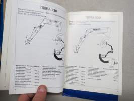 Trima 730, 820, 1420, 1440, 930, 1020, 1620, 1640, 1220, 1840 etukuromaaja -käyttöohjekirja