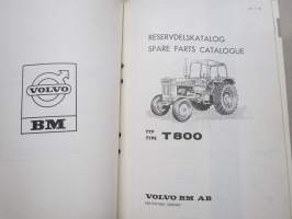 Volvo BM T 800 Reservdelskatalog - Parts Catalogue -traktori, varaosaluettelo