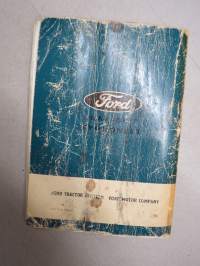 Ford 4000, 5000 traktori -käyttöohjekirja