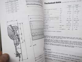 Taarup 306 B - 307 B Auto-Swathers - Directions for use and spare parts list -käyttöohjekirja / varaosaluettelo KOPIO