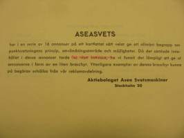 Aseasvets- en serie annonser om punktsvetsning 