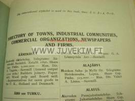 Directory of Finnish Manufacturers, Merchants and Shippers 1927-1928