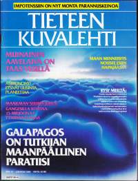 Tieteen kuvalehti N:o 10/1989. Galapagos on tutkijan maanpäällinen paratiisi. Katso loput jutut sisällysluettelokuvasta