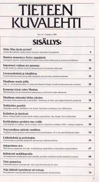 Tieteen kuvalehti N:o 10/1989. Galapagos on tutkijan maanpäällinen paratiisi. Katso loput jutut sisällysluettelokuvasta