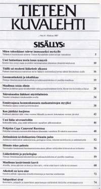 Tieteen kuvalehti N:o 8/1987. Uusi kiehtova näkemys kuun synnystä. Katso loput jutut sisällysluettelokuvasta