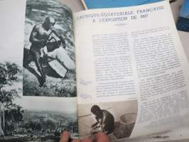 Exposition Paris 1937 Arts &amp; Techniques 1937 nr 8 -Pariisin Maailmannäyttelylehti, Pavillon des Metaux, L´Afrique-Èquatoriale Francaise, Belqique, ym.