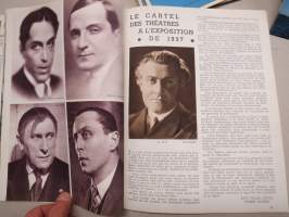 Exposition Paris 1937 Arts &amp; Techniques 1937 nr 10 -Pariisin Maailmannäyttelylehti, Génétique, La Participation Portugaise, Pavillon Allemand, La Hongrie, ym.