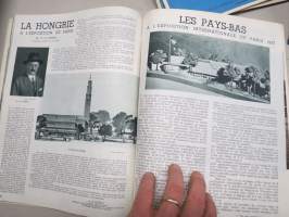 Exposition Paris 1937 Arts &amp; Techniques 1937 nr 10 -Pariisin Maailmannäyttelylehti, Génétique, La Participation Portugaise, Pavillon Allemand, La Hongrie, ym.