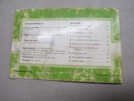 Toyota Lite-Ace Owner´s manual -käyttöohjekirja englanniksi