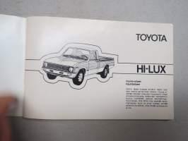 Toyota Hi-Lux -käyttöohjekirja