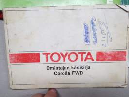 Toyota Corolla FWD -käyttöohjekirja