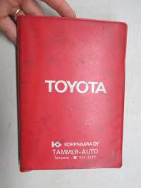 Toyota Corolla FWD -käyttöohjekirja