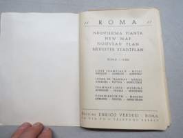Roma - Nuovissima Pianta - Nouveau plan - New plan - Neuer Stadtpland von - Mapa de / edizione 1958 -kartta