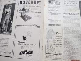 Helsingfors Journalen 1936 nr 2, Brita Fazer i pärmbild med häste, Skatter i dagen, Agot Cannelin-Catani, Bad Grankulla, Svarta rosor i Bio Rex etc.