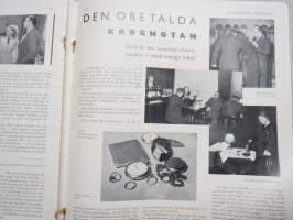 Helsingfors Journalen 1936 nr 2, Brita Fazer i pärmbild med häste, Skatter i dagen, Agot Cannelin-Catani, Bad Grankulla, Svarta rosor i Bio Rex etc.