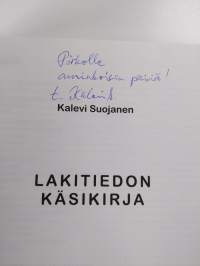 Lakitiedon käsikirja (signeerattu)