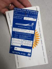 Sterling Airways -lentolippu + boarding pass Helsinki - Funchal