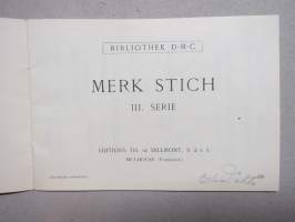 Merk stich III Serie / DMC -kirjailu- / nimikointikirja