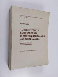 Toimenpiteistä luopumisesta rikosten seuraamusjärjestelmässä