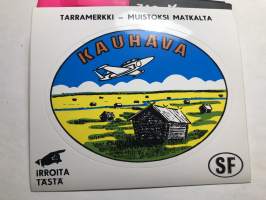 Kauhava -tarra, matkamuistotarra 1970-luvulta