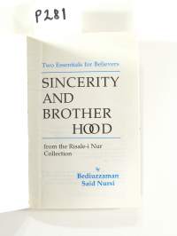Sincerity and Brotherhood