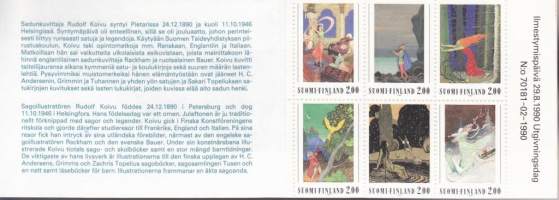 Suomi - Postimerkkivihko V 14 Rudolf Koivu, 1990. ** Postituore