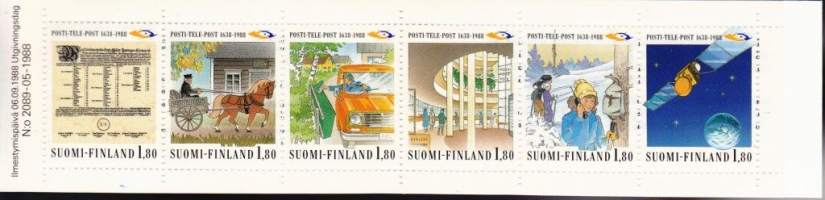 Suomi - Postimerkkivihko V 10 Alennuspostimerkkivihko, 1988. ** Postituore