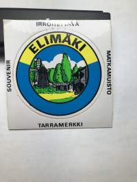 Elimäki -tarra, matkamuistotarra 1970-luvulta