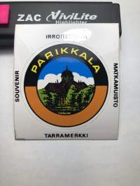 Parikkala -tarra, matkamuistotarra 1970-luvulta